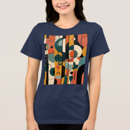 幾何学的リズム トライブレンドTシャツ