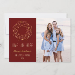 幾何学的リース写真 シーズンカード