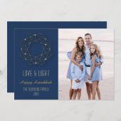 幾何学的リース写真 シーズンカード (正面/裏面)