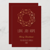 幾何学的リース シーズンカード (正面/裏面)