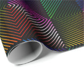 幾何学的レインボーデザイン ラッピングペーパー (ロールコーナー)