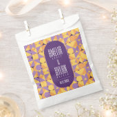 幾何学的レトロビーズオータムカラー優先バッグ フェイバーバッグ (クリップ留めされた状態)