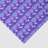 幾何学的レトロフラワーバウハウスパープル誕生日 薄葉紙 (詳細)