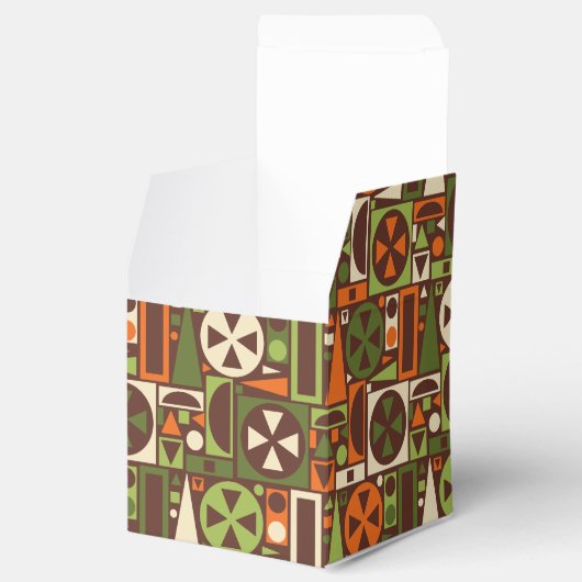 幾何学的レトロ50年代半モダン世紀抽象芸術 フェイバーボックス (オープン)