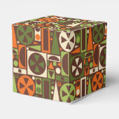 幾何学的レトロ50年代半モダン世紀抽象芸術 フェイバーボックス (裏面サイド)