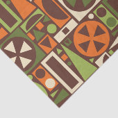 幾何学的レトロ50年代半モダン世紀抽象芸術 薄葉紙 (詳細)