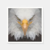 幾何学的ワシ スタンダードカクテルナプキン (正面)