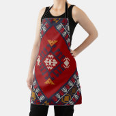 幾何学的ヴィンテージクラシックかわいいスタイリッシュカラフル エプロン (インサイチュ)