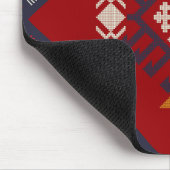 幾何学的ヴィンテージクラシックかわいいスタイリッシュカラフル マウスパッド (コーナー)