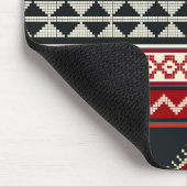 幾何学的ヴィンテージクラシックかわいいトレンディーカラフル マウスパッド (コーナー)