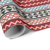 幾何学的ヴィンテージクラシックかわいいトレンディーカラフル ラッピングペーパー (ロールコーナー)