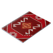 幾何学的ヴィンテージクラシックカラフル-トレンディーファッション ノートブック (左側)