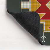 幾何学的ヴィンテージクラシックカラフル-ファッションかわいい マウスパッド (コーナー)