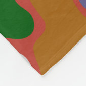 幾何学的ヴィンテージストリートウェア フリースブランケット (角)