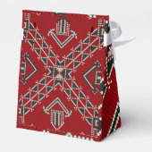 幾何学的ヴィンテージファッションかわいいトレンディークラシック フェイバーボックス (裏面サイド)