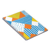 幾何学的ヴィンテージ抽象芸術背景デザイン ノートブック (右側)