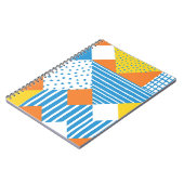 幾何学的ヴィンテージ抽象芸術背景デザイン ノートブック (左側)