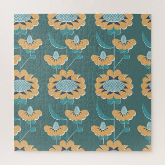 幾何学的ヴィンテージ：テキスタイル航海のモチーフ ジグソーパズル