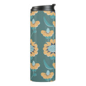 幾何学的ヴィンテージ：テキスタイル航海のモチーフ タンブラー (回転左)