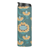 幾何学的ヴィンテージ：テキスタイル航海のモチーフ タンブラー (回転右)