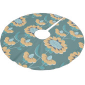 幾何学的ヴィンテージ:テキスタイル航海のモチーフ ブラッシュドポリエステルツリースカート (アングル)