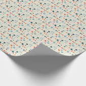 幾何学的ヴィンテージ:世紀半ばのシームレスなパターン。 ラッピングペーパー (角)