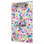 幾何学的三角形パターン「be」違う引用文 クリップボード (左)