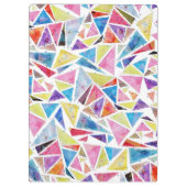 幾何学的三角形パターン「be」違う引用文 クリップボード (裏面)