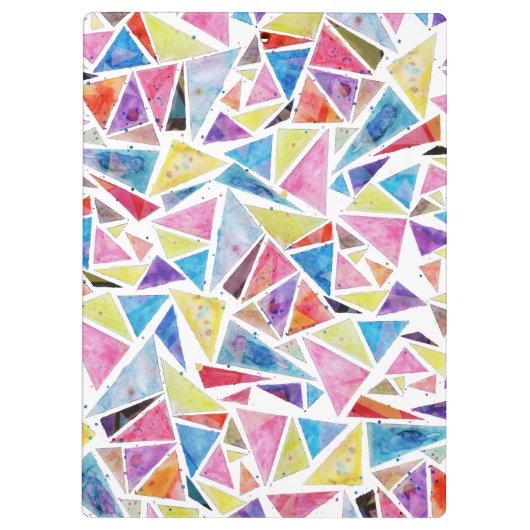 幾何学的三角形パターン「be」違う引用文 クリップボード (裏面)