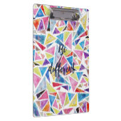 幾何学的三角形パターン「be」違う引用文 クリップボード (右)