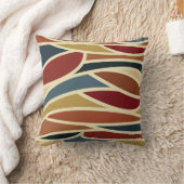 幾何学的不透明ステンドグラススタイルデザイン クッション (ブランケット)