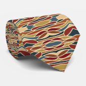 幾何学的不透明ステンドグラススタイルデザイン ネクタイ (ロール)