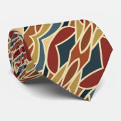 幾何学的不透明ステンドグラススタイルデザイン ネクタイ (ロール)