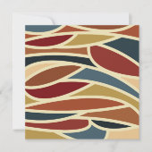幾何学的不透明ステンドグラススタイルデザイン ノートカード (正面)