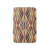 幾何学的不透明ステンドグラススタイルデザイン バスマット (正面縦)