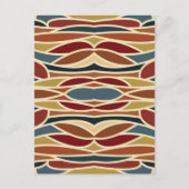 幾何学的不透明ステンドグラススタイルデザイン ポストカード (正面)