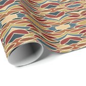 幾何学的不透明ステンドグラススタイルデザイン ラッピングペーパー (ロールコーナー)