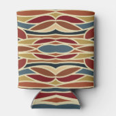 幾何学的不透明ステンドグラススタイルデザイン 缶クーラー (裏面)