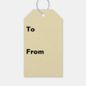 幾何学的不透明ステンドグラススタイル抽象芸術 ギフトタグ (裏面)