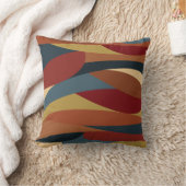 幾何学的不透明ステンドグラススタイル抽象芸術 クッション (ブランケット)