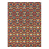 幾何学的不透明ステンドグラススタイル抽象芸術 テーブルクロス (正面)