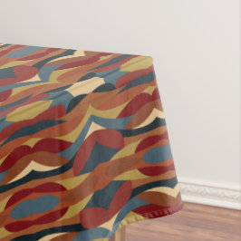 幾何学的不透明ステンドグラススタイル抽象芸術 テーブルクロス