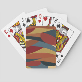 幾何学的不透明ステンドグラススタイル抽象芸術 トランプ