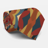 幾何学的不透明ステンドグラススタイル抽象芸術 ネクタイ (ロール)