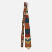 幾何学的不透明ステンドグラススタイル抽象芸術 ネクタイ (裏面)