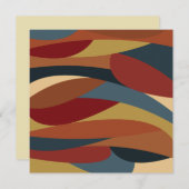 幾何学的不透明ステンドグラススタイル抽象芸術 ノートカード (正面/裏面)