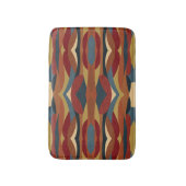 幾何学的不透明ステンドグラススタイル抽象芸術 バスマット (正面縦)