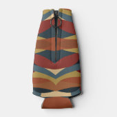 幾何学的不透明ステンドグラススタイル抽象芸術 ボトルクーラー (裏面)