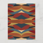 幾何学的不透明ステンドグラススタイル抽象芸術 ポストカード (正面)
