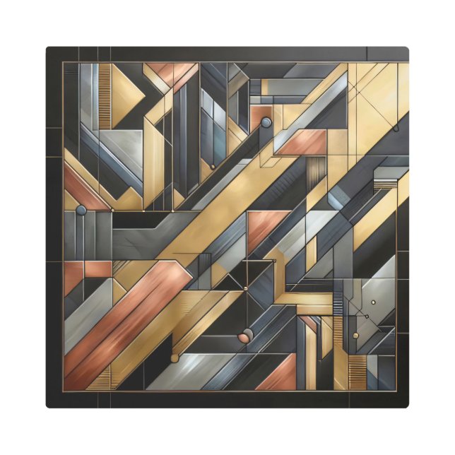 幾何学的交響曲 メタルプリント (正面)